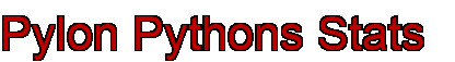 Pylon Pythons Stats
